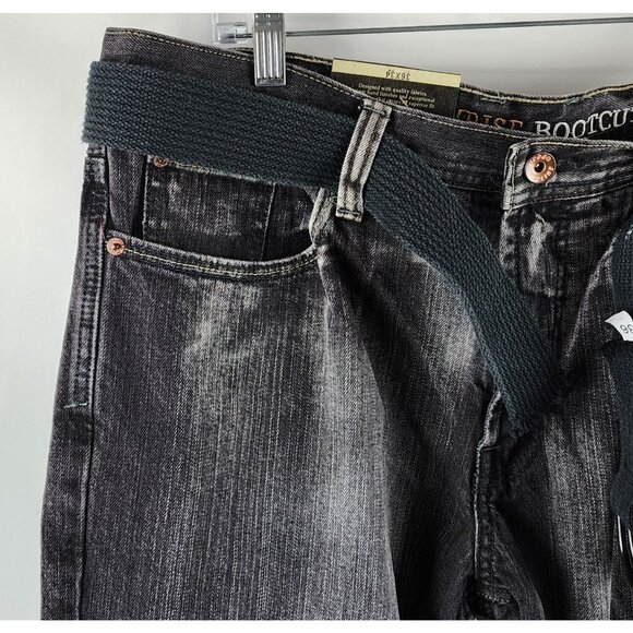 Urban Pipeline Urban Up Jeans Mens 36x34 Black Low Rise Bootcut Denim NWT - Picture 3 of 11